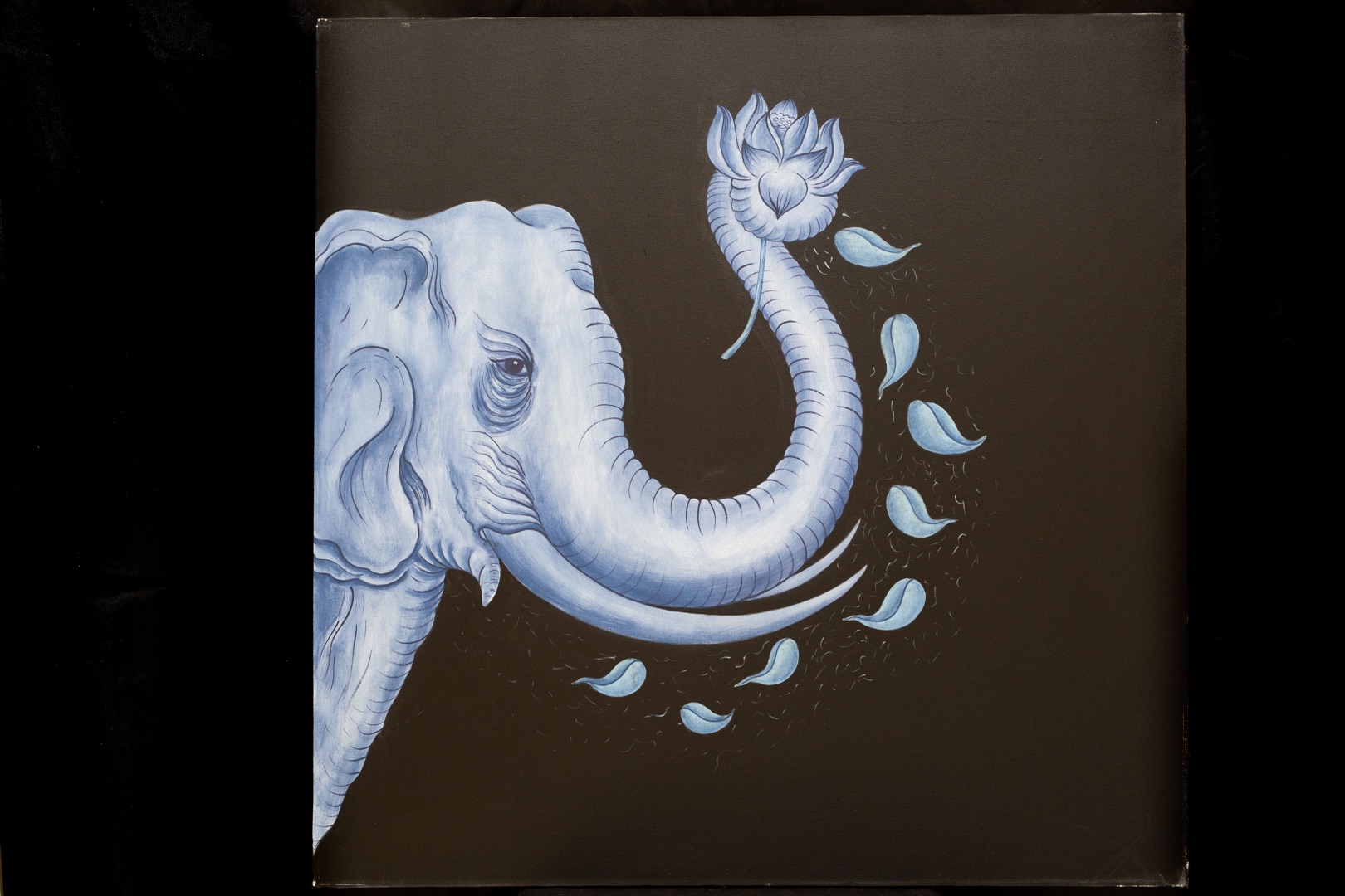 Obraz slon modrý