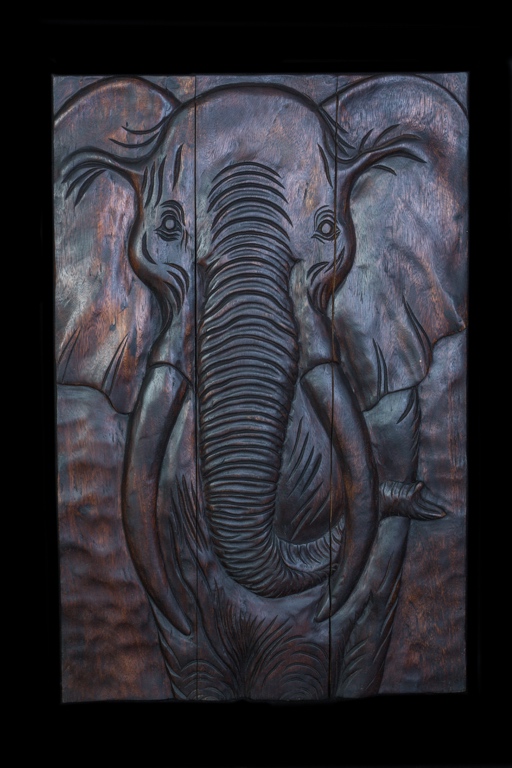 Dřevěný obraz Slon