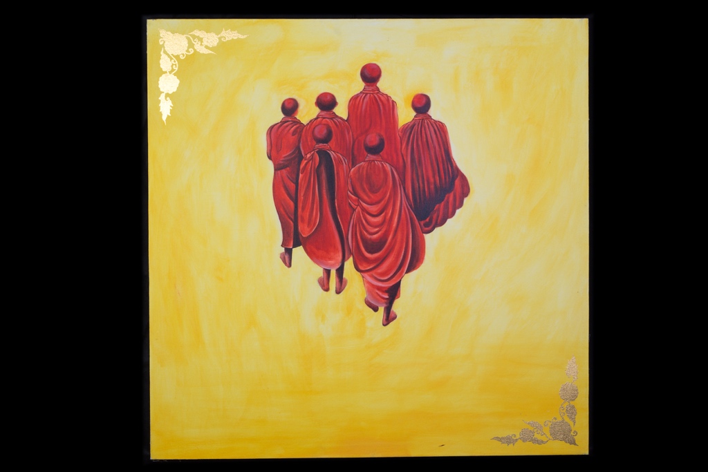 Mniši - obraz na plátně