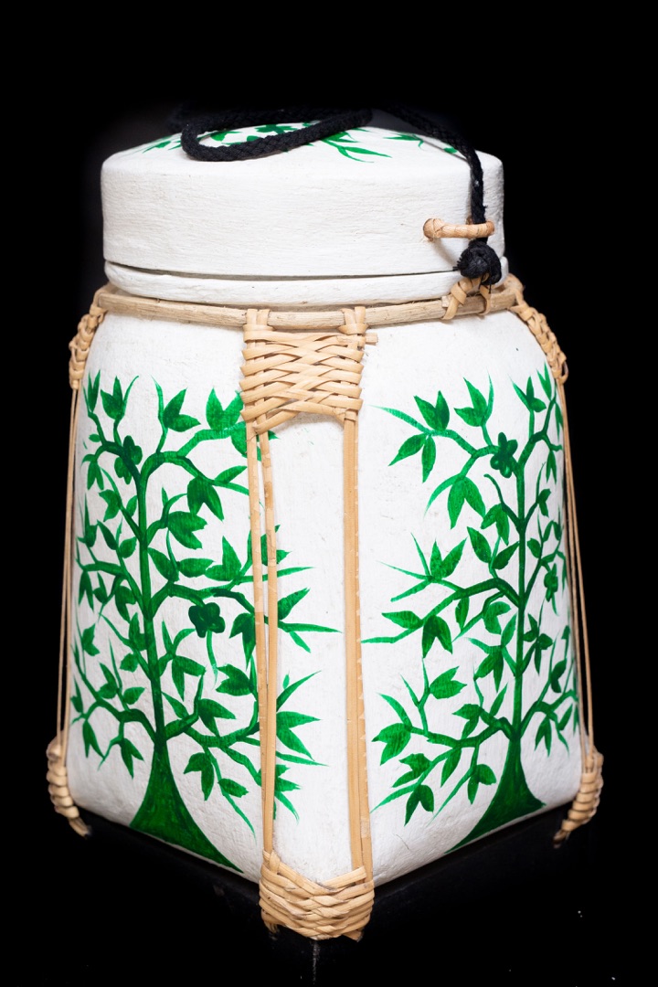 Nádoba na rýží bílá strom NENÍ SKLADEM