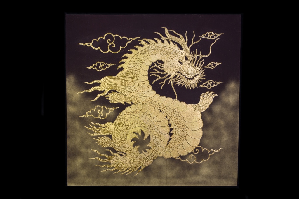 Malba se zlatým drakem NENÍ SKLADEM