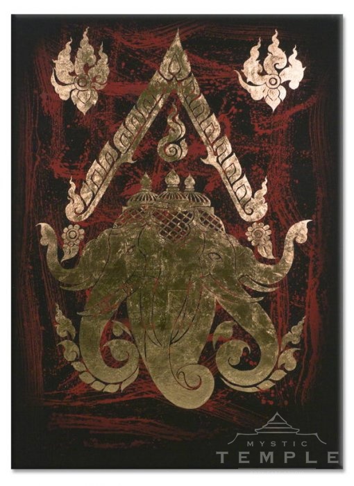 Ganéša na plátně