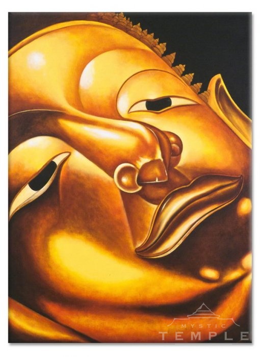 Detail Buddhovy tváře