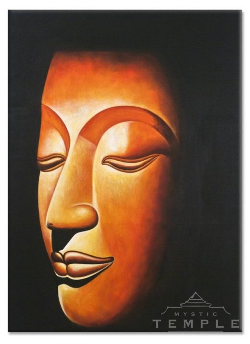 Buddha v západu slunce