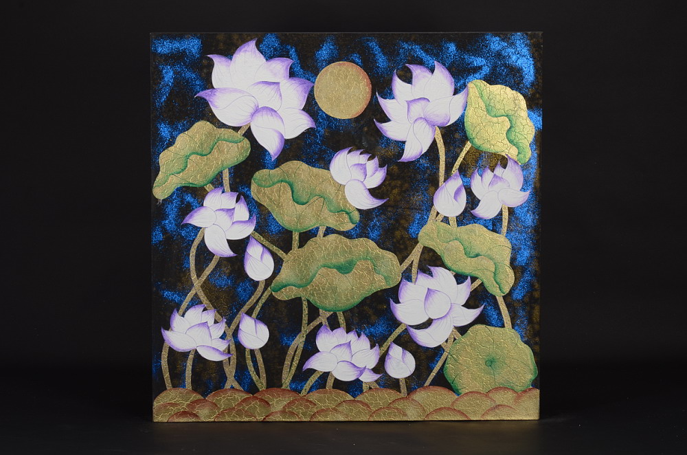 Obraz s květinami, přírodní motivy, plátno