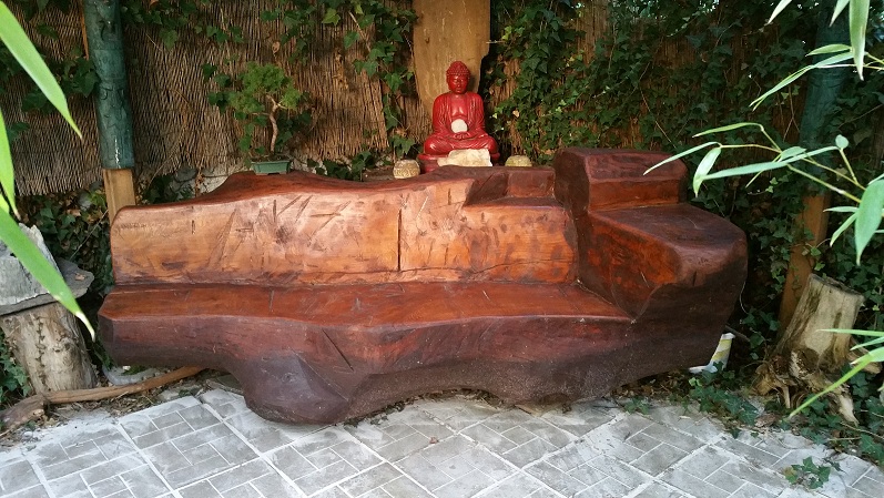 Zahradní lavice - dubové dřevo