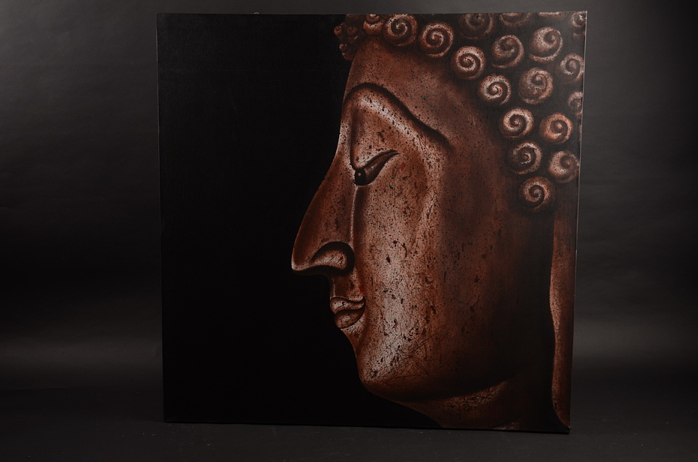 Profil tváře Buddhy