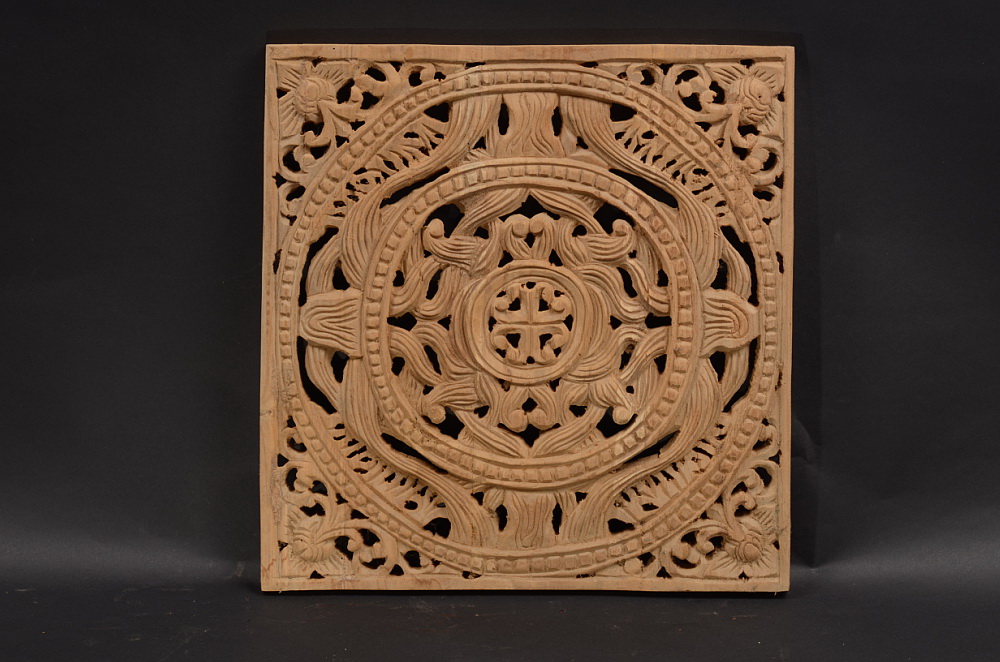 Orientální motiv: dřevěný obraz