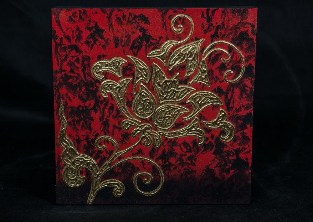 Obraz na plátně s motivem zlaté květiny