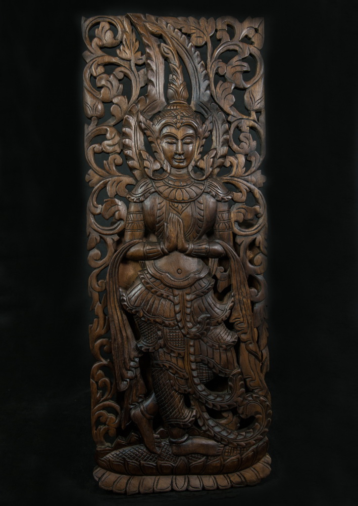 Motiv Buddhy ve vyřezávaném obraze NENÍ SKLADEM